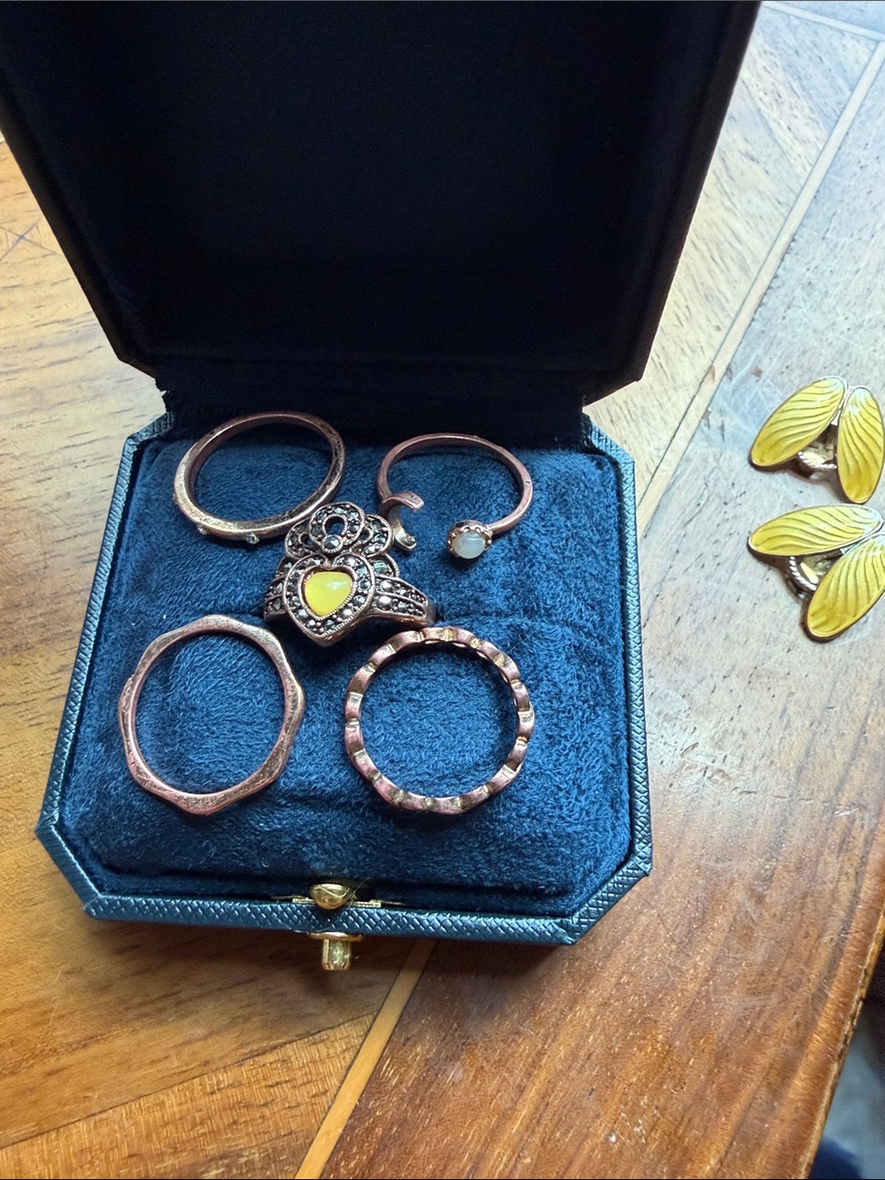 Vintage collection of Copper Rings